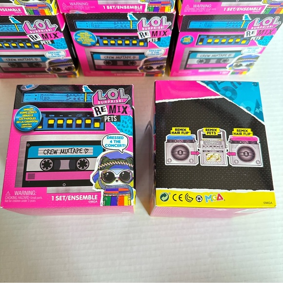 LOL Surprise Remix Pets - 9 Surprises with Real Hair & Surprise Song Lyrics LOT - Picture 4 of 10